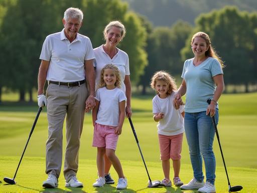Familienfreundlicher 9-Loch Golfplatz für Kinder